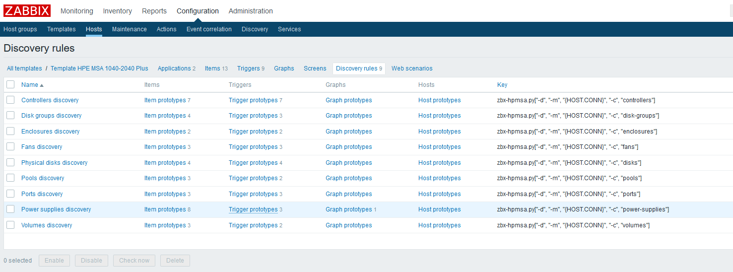 Использование Dependent items в Zabbix 4.0 на примере HPE MSA 2040-2050 - 8