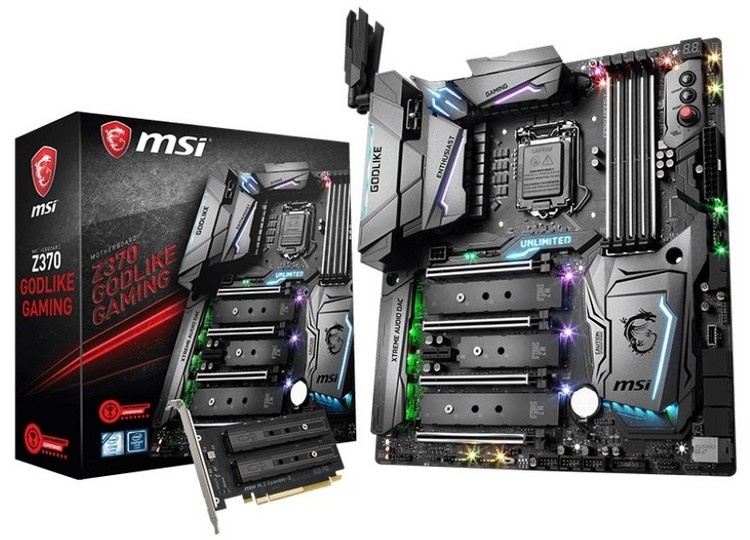 Материнские платы MSI на Intel Z370 получили поддержку процессоров Intel 9000