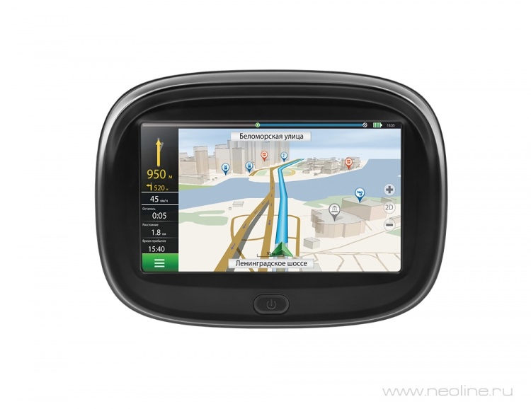 Навигатор Neoline Moto 2 для мотоцикла не боится ни дождя, ни пыльной бури