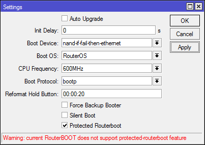 Mikrotik: сброс настроек, бекапы и DualBoot - 3