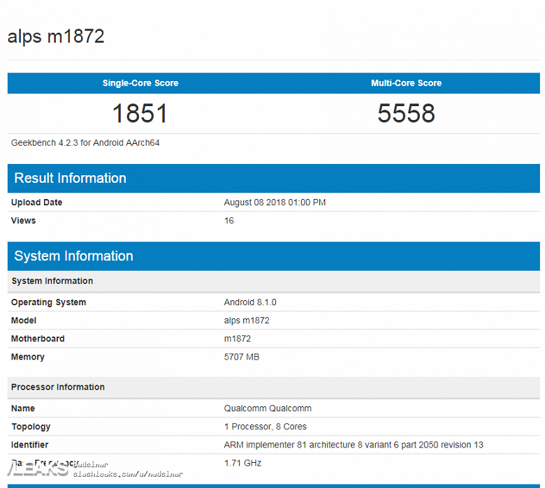 Неанонсированый смартфон Meizu 16X протестирован в Geekbench 