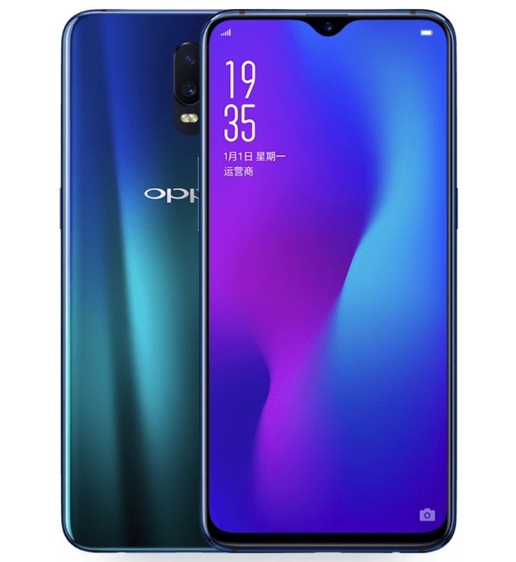 Oppo R17: большой смартфон с экранным дактилоскопическим сенсором