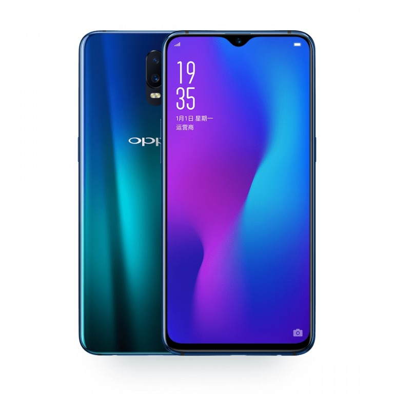 Представлен смартфон Oppo R17 с подэкранным сканером отпечатков пальцев