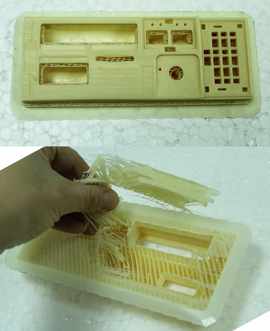 Печать на 3D принтере сложных деталей из пластиков ABS и PLA с большим количеством поддержки - 10