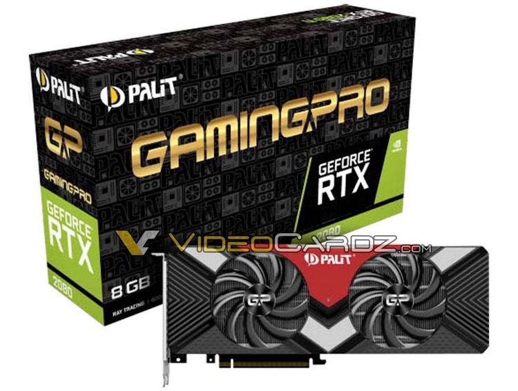 Опубликованы изображения видеокарт GeForce RTX 2080 и 2080 Ti от Palit и MSI