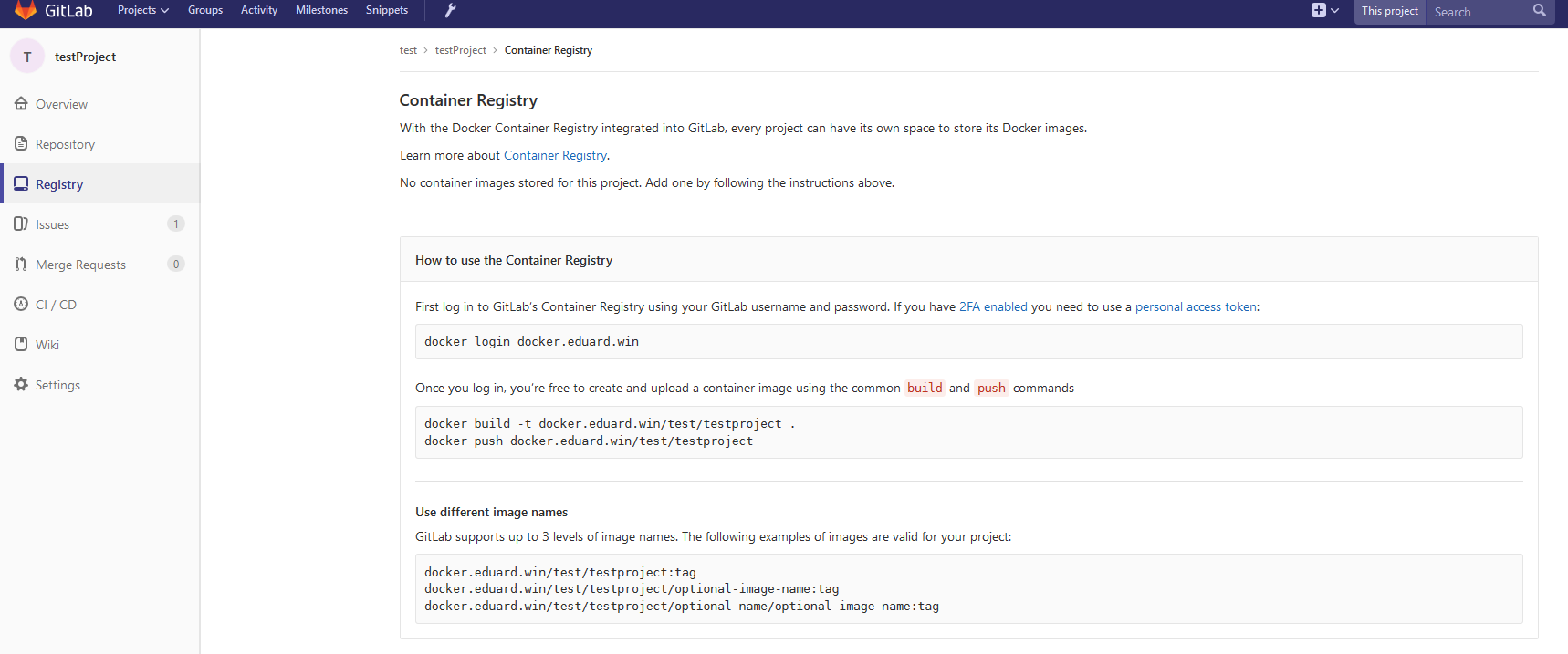 GitLab для Continuous Delivery проекта на технологиях InterSystems: Контейнеры - 5