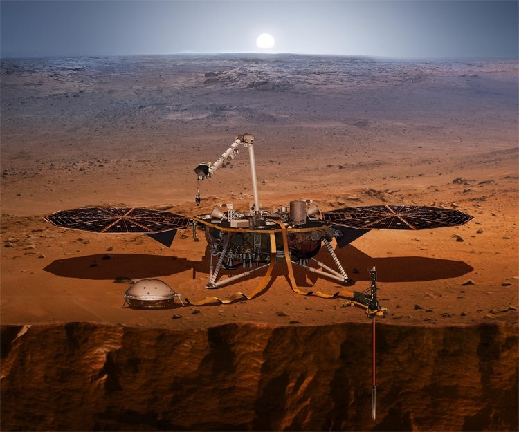 Исследовательский зонд InSight преодолел половину пути к Марсу