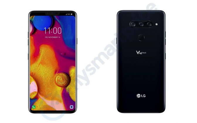 Первые пресс-рендеры смартфона LG V40 ThinQ показали пять камер - 1