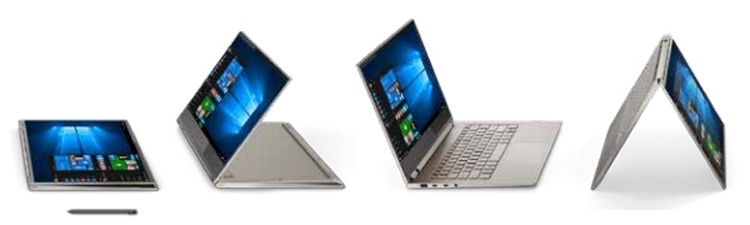 Ноутбук-трансформер Lenovo Yoga C930 построен на платформе Intel Kaby Lake R