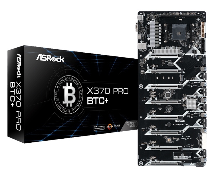 Майнинг-плата ASRock X370 Pro BTC+ рассчитана на процессоры AMD