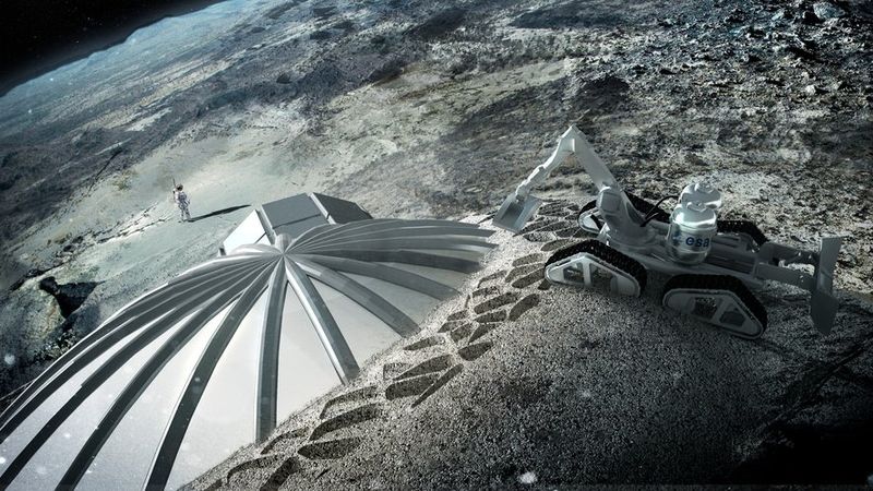 Лунные кирпичи из солнечной печи - 1 Лунные кирпичи из солнечной печи - 1