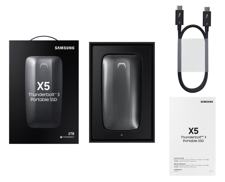 Samsung Portable SSD X5: очень быстрый карманный SSD ёмкостью до 2 Тбайт