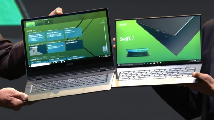 Acer Swift 7, оснащенный экраном 14 дюймов, метит на звание самого легкого и самого тонкого ноутбука в мире - 2 Acer Swift 7