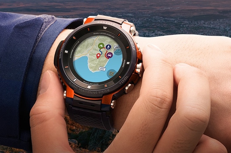 Защищённые смарт-часы Casio Pro Trek WSD-F30 используют платформу Wear OS