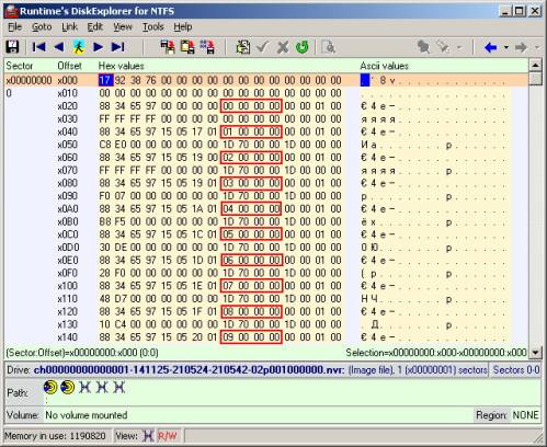 Исследование файловой системы HDD видеорегистратора модели QCM-08DL - 7