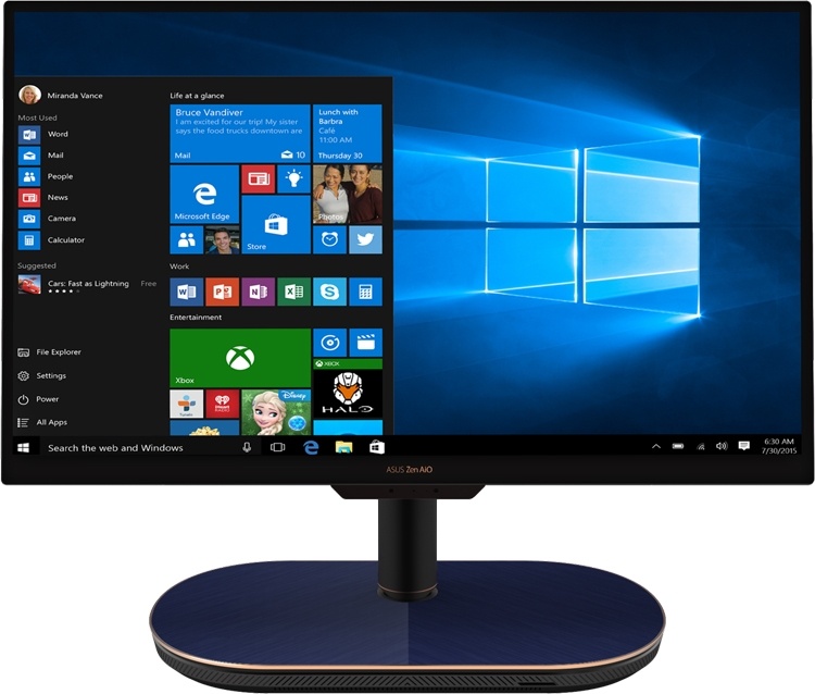 ASUS Zen AiO 27: моноблочный ПК со станцией беспроводной зарядки Qi