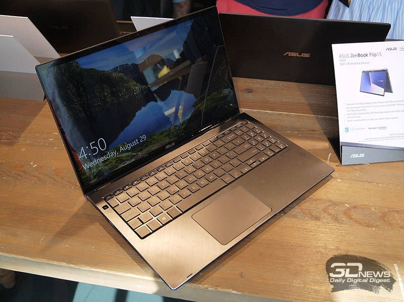 Новая статья: IFA 2018: ноутбуки ASUS с «бесконечными» дисплеями и необычными тачпадами