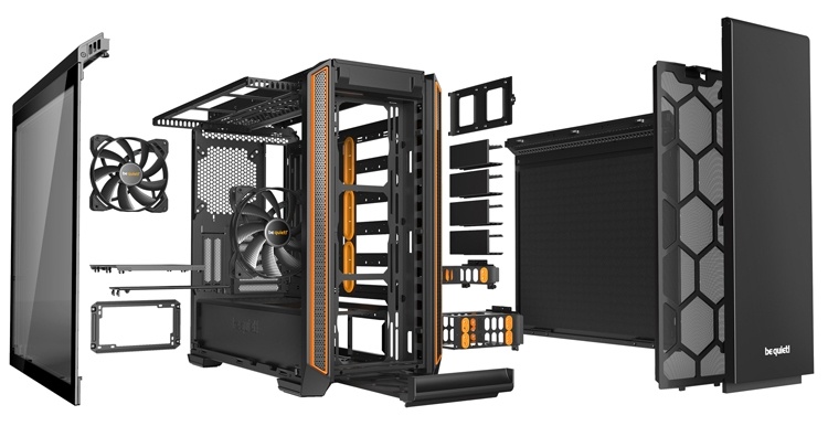 Корпус be quiet! Silent Base 601 позволяет применять видеокарты длиной до 449 мм