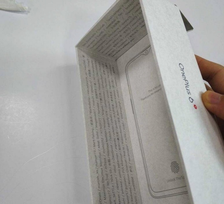 Упаковка раскрыла особенности смартфона OnePlus 6T