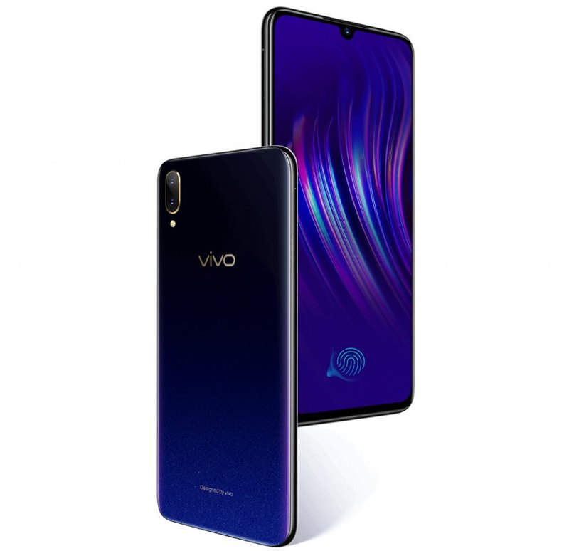 Анонсирован Vivo V11: каплевидный «вырез» и сканер отпечатков пальцев в дисплее