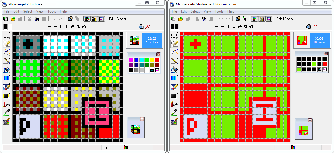 Сказ о старинных иконках. Загадка 18-и цветов. Прозрачный и инверсный цвета - 2 Сказ о старинных иконках. Загадка 18-и цветов. Прозрачный и инверсный цвета - 2