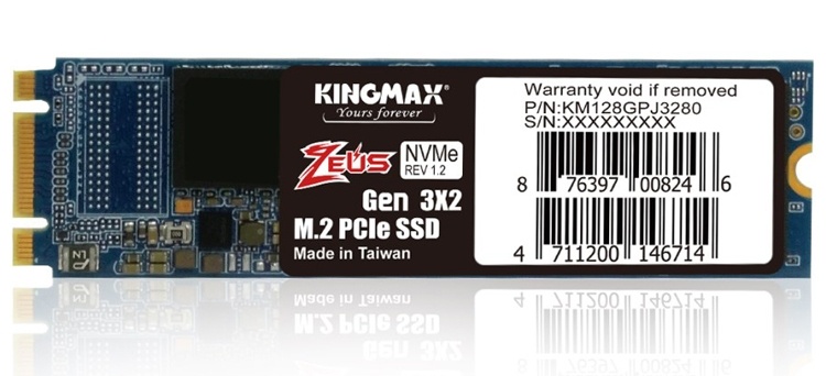 Kingmax PJ3280: накопители M.2 PCIe SSD начального уровня