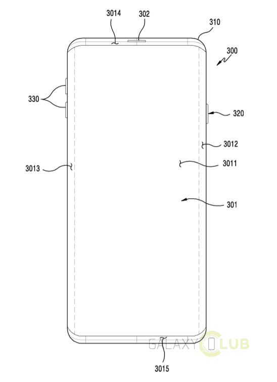 Патентная заявка Samsung: изогнутый дисплей с «вырезами» под кнопки