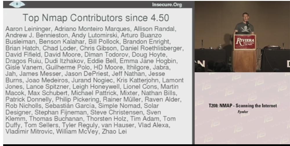 Конференция DEFCON 16. Фёдор, хакер InSecure.org. NMAP-cканирование Интернет - 32 Конференция DEFCON 16. Фёдор, хакер InSecure.org. NMAP-cканирование Интернет - 32