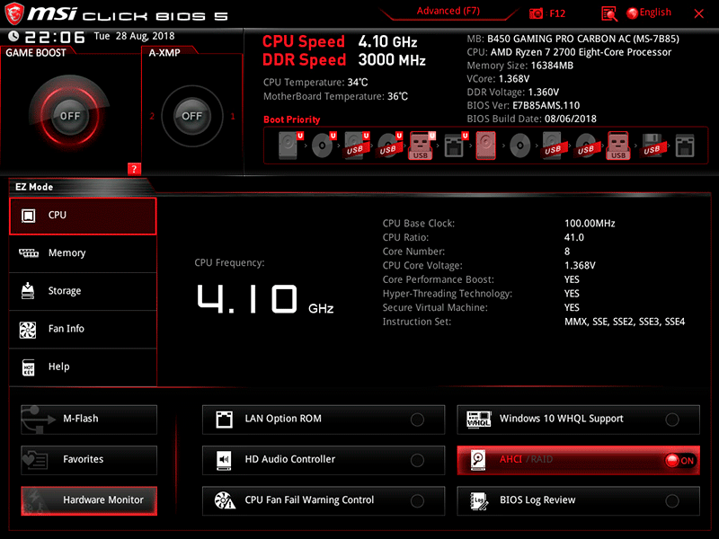 Новая статья: Обзор материнской платы MSI B450 Gaming Pro Carbon AC: экономим без потерь