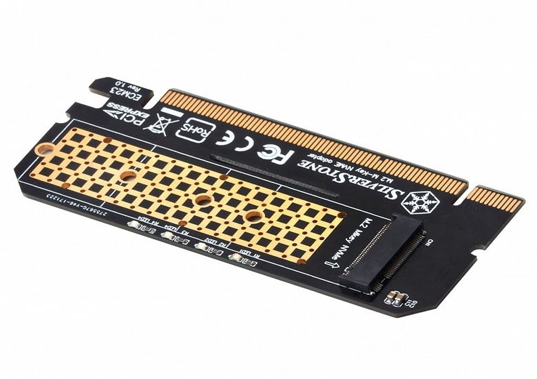 Переходник SilverStone ECM23 позволяет установить SSD M.2 в слот PCIe x16 - 2 SilverStone ECM23