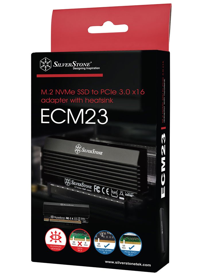 Переходник SilverStone ECM23 позволяет установить SSD M.2 в слот PCIe x16 - 1 SilverStone ECM23