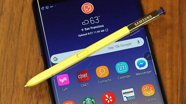 Galaxy Note9 загорелся в женской сумочке
