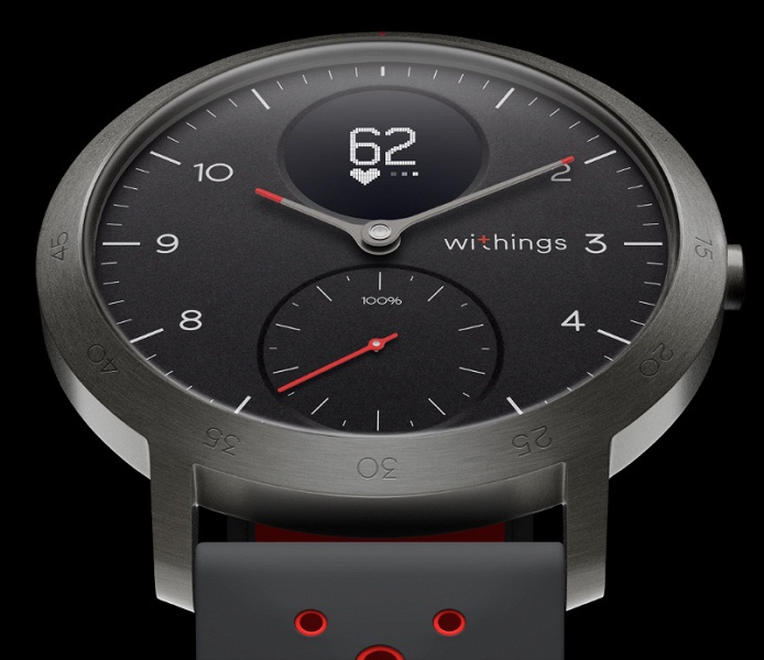 Withings Steel HR Sport — спортивные гибридные умные часы с механическими стрелками и экраном OLED - 2 Withings Steel HR Sport — спортивные гибридные умные часы с механическими стрелками и экраном OLED