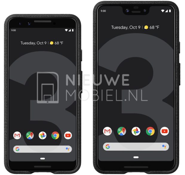 Google Pixel 3 и Pixel 3 XL: новые изображения