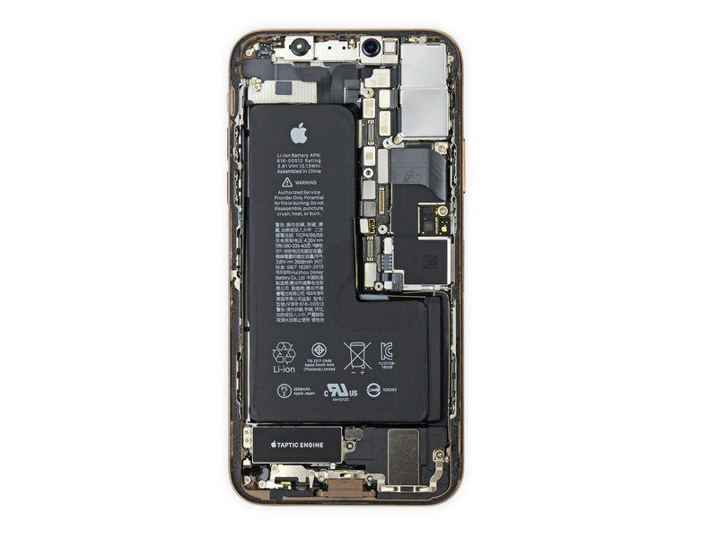 iFixit разобрали iPhone XS и XS Max