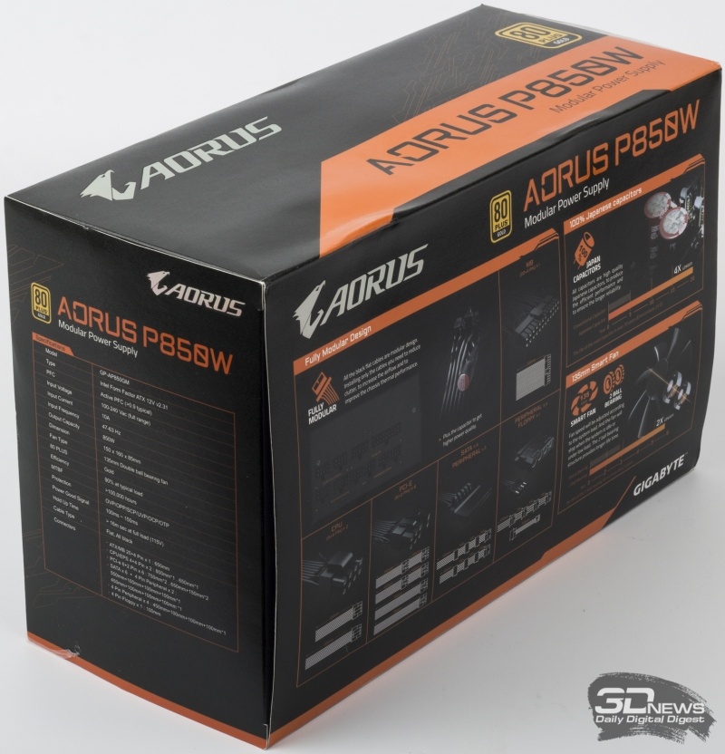 Новая статья: Блок питания AORUS P850W 80+ GOLD Modular: удачный старт