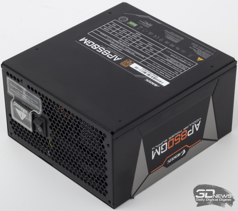 Новая статья: Блок питания AORUS P850W 80+ GOLD Modular: удачный старт