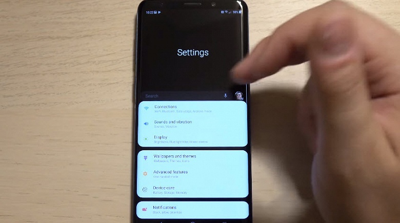 Видео дня: смартфон Samsung Galaxy S9 с прошивкой Samsung Experience 10 на базе Android 9.0 Pie