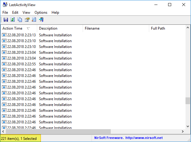Forensic resistance 1 или Last-икActivityView. Данные об активности пользователя в Windows 10 и как их удалить - 8 image