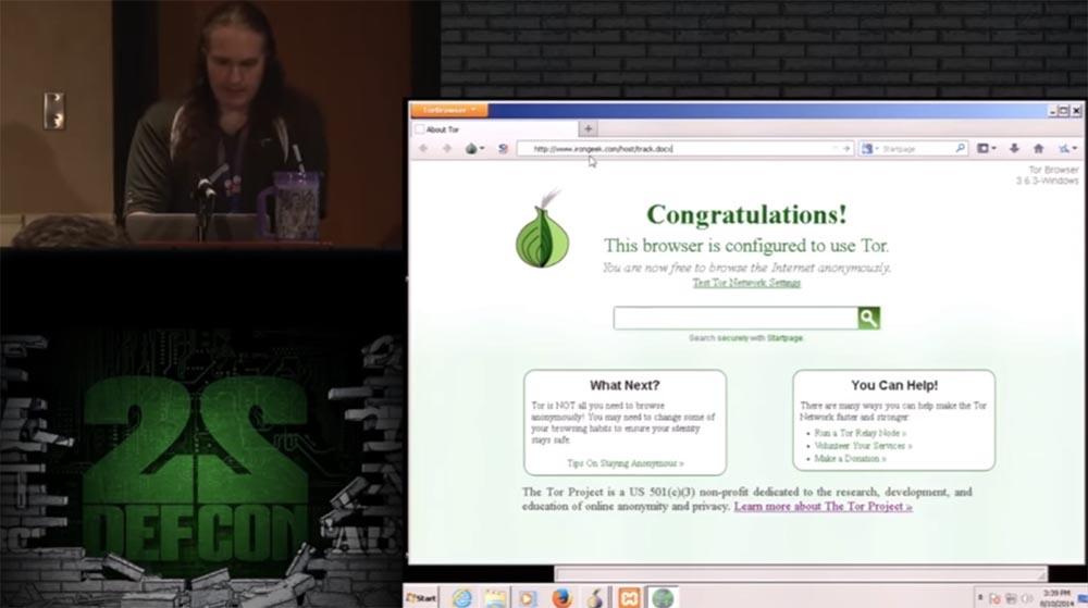 Конференция DEFCON 22. Эдриан Креншоу. На чём могут «спалиться» пользователи TOR - 13