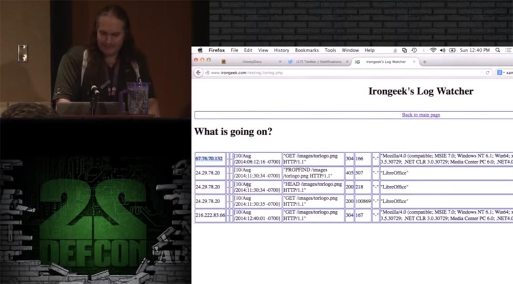 Конференция DEFCON 22. Эдриан Креншоу. На чём могут «спалиться» пользователи TOR - 15