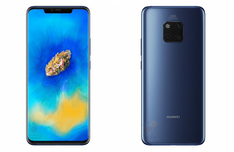 Флагманский смартфон Huawei Mate 20 Pro красуется на официальных изображениях