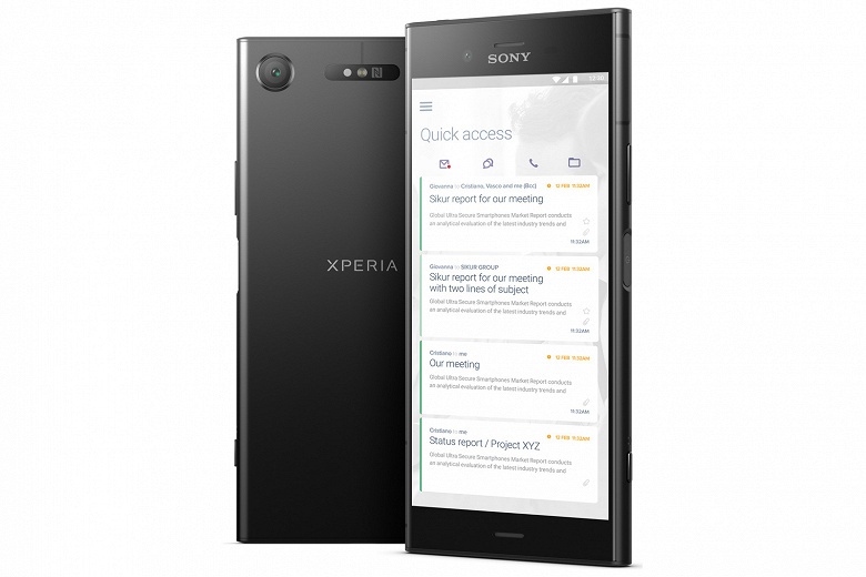 SikurPhone XZ1 и SikurPhone XA2 &mdash; &laquo;антишпионские&raquo; версии смартфонов Sony Xperia XZ1 и XA2 с &laquo;антишпионской&raquo; операционной системой
