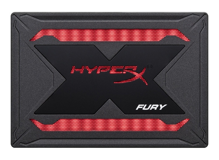 Накопители Kingston HyperX Fury RGB SSD снабжены подсветкой