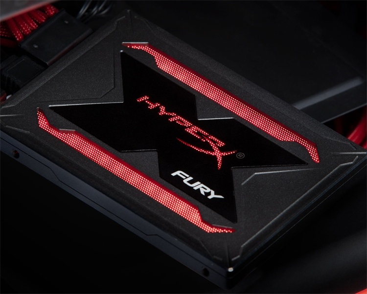 Накопители Kingston HyperX Fury RGB SSD снабжены подсветкой