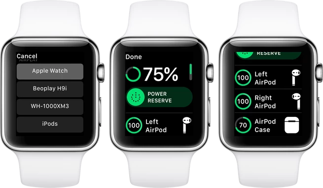 Важно знать: как контролировать уровень заряда Blutooth-гарнитуры при помощи Apple Watch