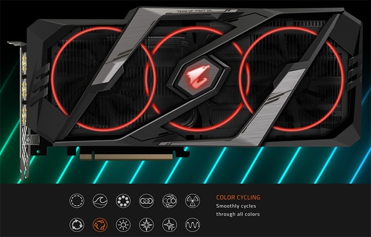 Тюнинг для Turing: карта Gigabyte Aorus GeForce RTX 2080 Xtreme 8G оснащена семью видеовыходами