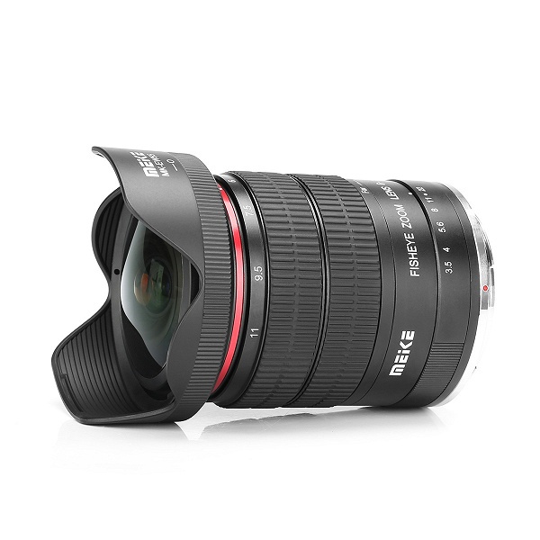 Объектив Meike MK-6-11mm F3.5 — «рыбий глаз» с изменяемым фокусным расстоянием для зеркальных камер Nikon и Canon