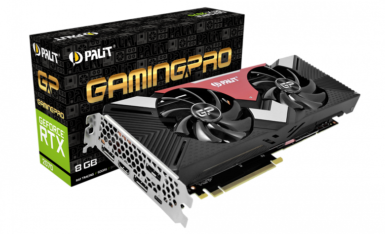 Видеокарты Palit GeForce RTX 2070 GamingPro могут стать одними из самых доступных версий RTX 2070 на рынке
