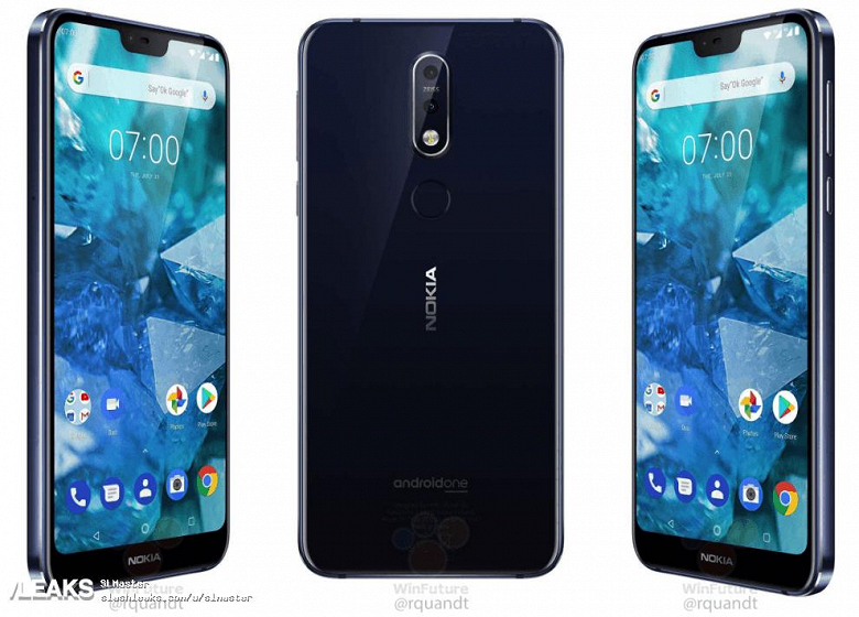 Слив информации по Nokia 7.1: официальные рендеры, характеристики и дата выхода